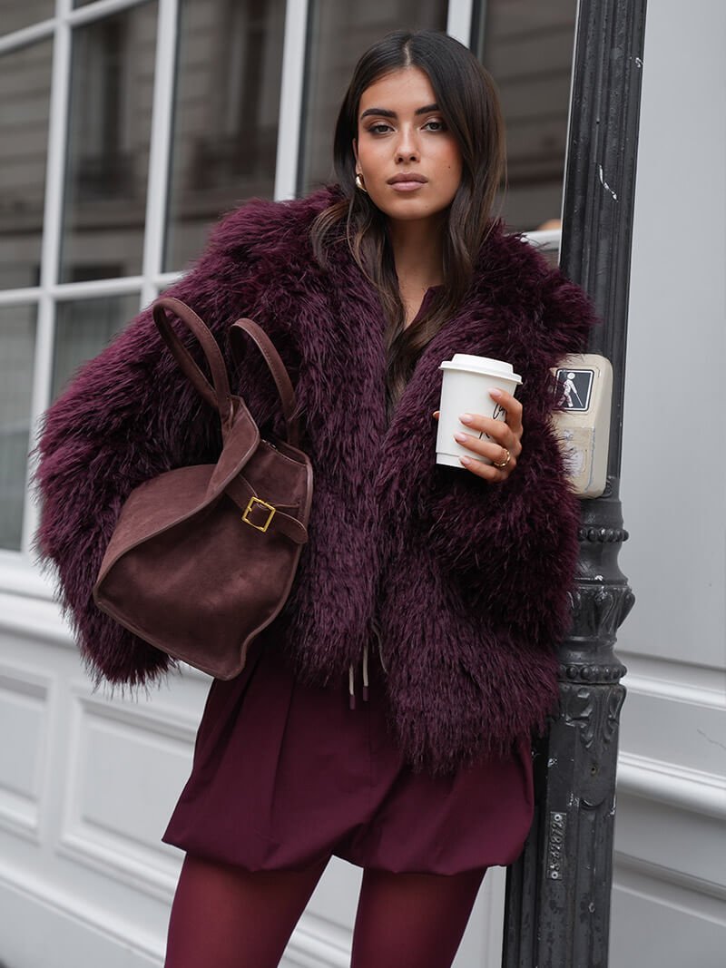 SEAME - Rhea - Burgundy Womens Skirt | Retro Fall Outerwear XS