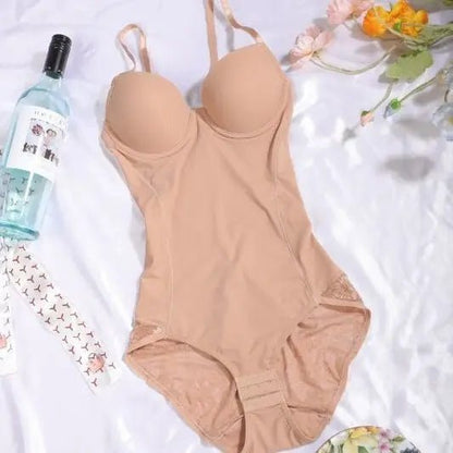 SEAME - Isla Cup Shapewear Bodysuit Beige M