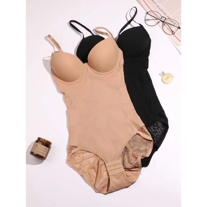 SEAME - Isla Cup Shapewear Bodysuit Brown S
