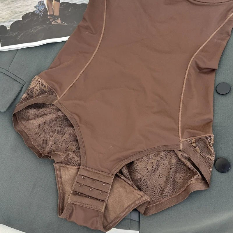 SEAME - Isla Cup Shapewear Bodysuit Brown S