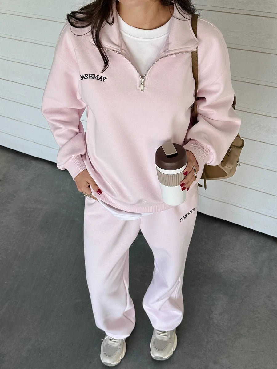 SEAME - Lila Oversized Tracksuit Set Pink L